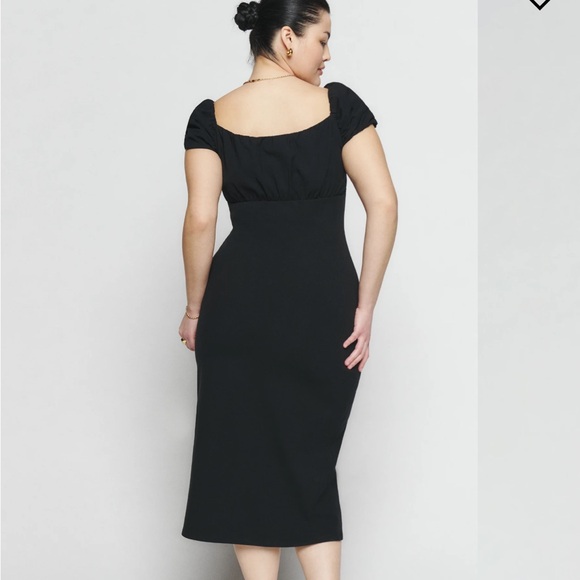 NWT Reformation Alora knit dress black size M - Picture 4 of 8